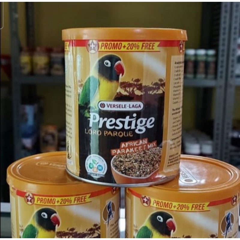 PRESTIGE LOVEBIRD POUCH 300 gr PAKAN BURUNG LORO PARQUE VERSELE LAGA AFRICAN PARAcet mix