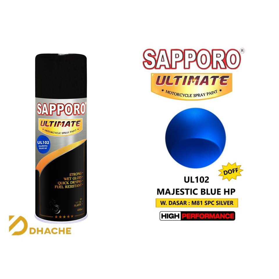 Cat Semprot Sapporo Ultimate UL102 Majestic Blue HP / Sapporo Spray