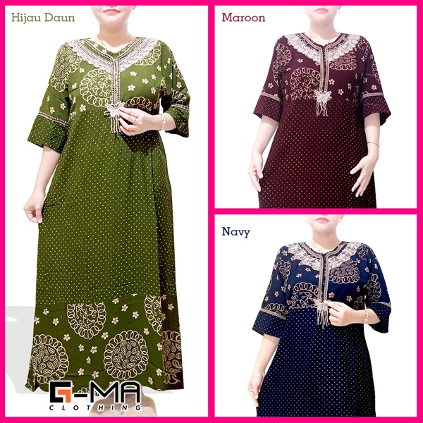 daster tangan 3/4 / busui/panjang viral jumbo /long daster/daster 3/4 /homedress/daster semata kaki/