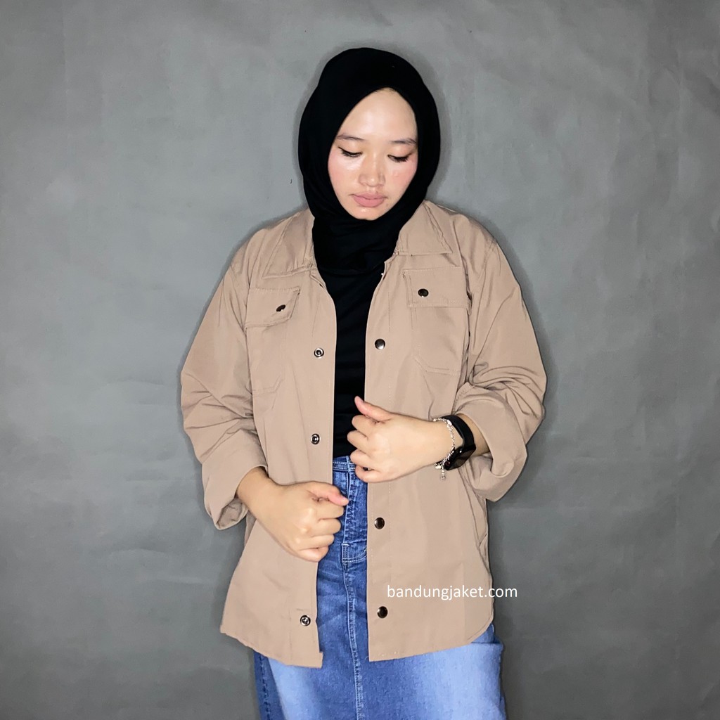 Jaket Semi Parka || Trucker Jacket || Size M - XXL-MOCCA