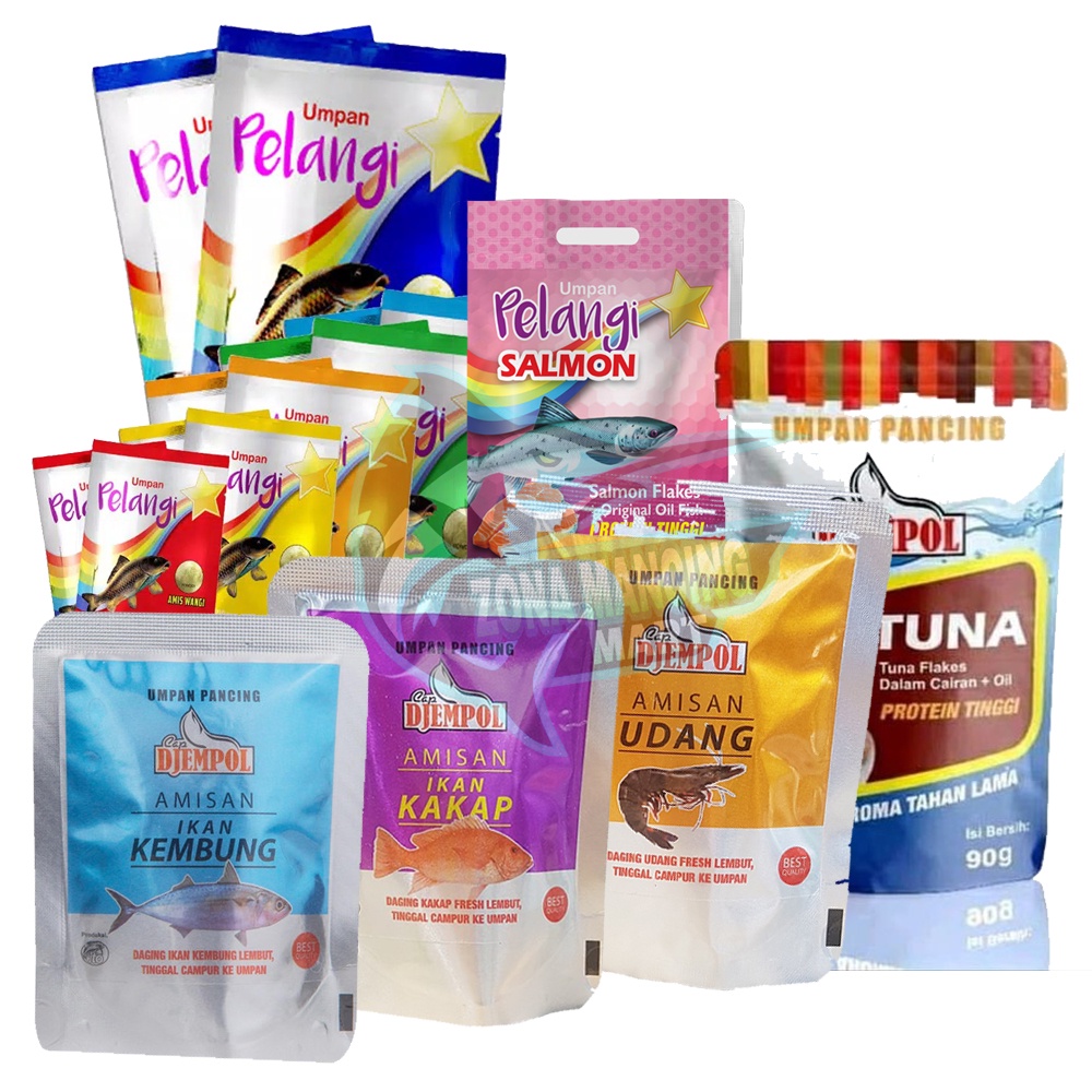 Umpan Mancing DAGING TUNA, SALMON, KAKAP, UDANG, AROMA AMIS | Lomba dan Harian | Cap Djempol Amisan 
