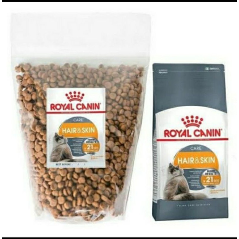 Royal Canin Hair &amp; Skin Kemasan 1000 gr Makanan Khusus masalah Kulit Dan Bulu