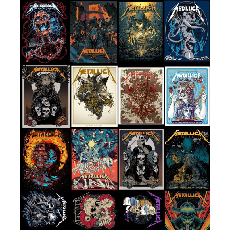 sticker pack METALLICA metal band