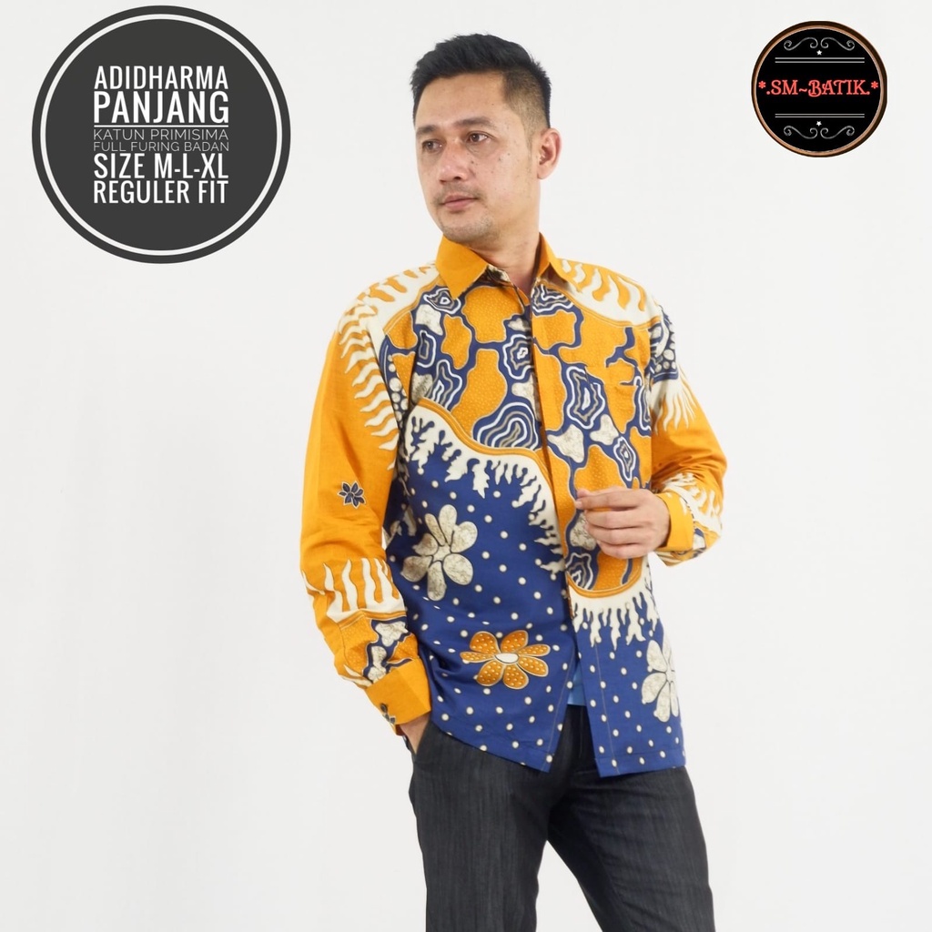 ADIDHARMA SM BATIKSOLOAMANAH KEMEJA BAJU BATIK PRIA SOLO LENGAN PANJANG PENDEK LAPIS FURING ATASAN BATIK PREMIUM MODERN KATUN HALUS GUNAWAN GURDO IJO NAGA ABU BINTARA BRAMANTYA WISAKA KUNING SUKET SEGORO PEKSI KUNING NARAYA IJO PEKSI WIBOWO LESMANA HITAM