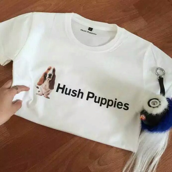 KAOS DISTRO HUSH PUPPIES BAJU TSHIRT FASHION BRAND COTTON combed 30s