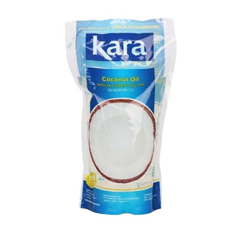 

100% - KARA Minyak Goreng Kelapa / Original Coconut Oil ( Refill 1 Liter / 1L ) - Sejenis BARCO