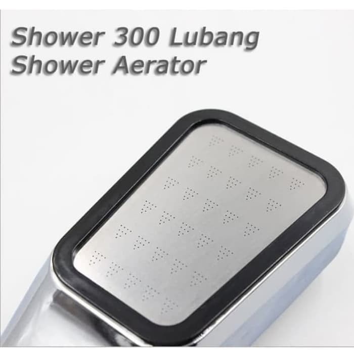 (SerbaSerbi) Kepala Shower Mandi 300 Lubang Head Pancuran Air Tekanan Tinggi Aerator Kamar Filter Selang Kencang