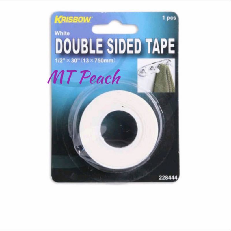 

KRISBOW DOUBLE TAPE 1.3x75CM MOUNTING TAPE WHITE 13 X 750 MM