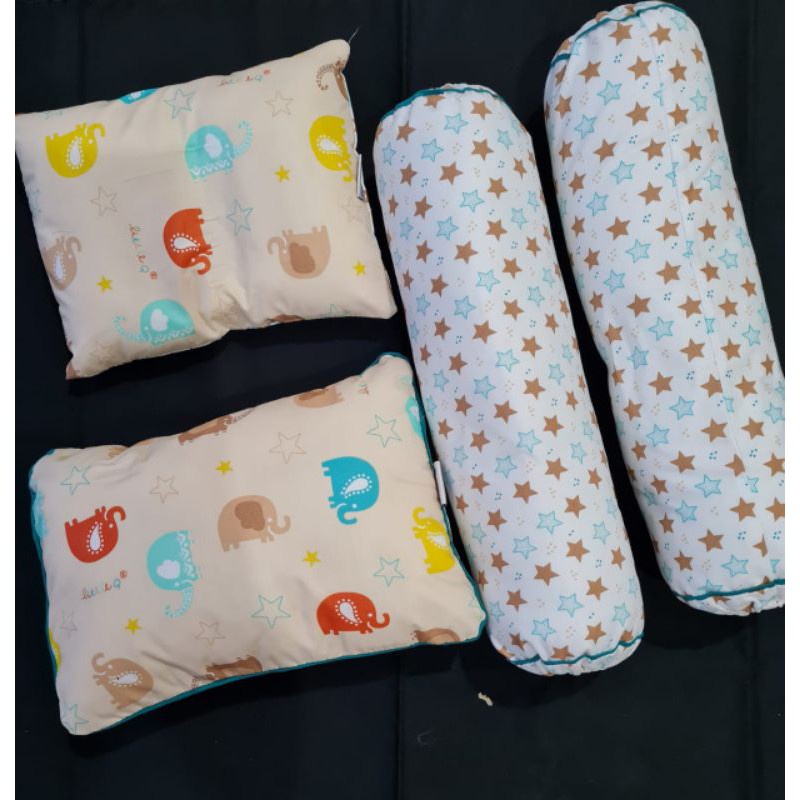 Little Q Bantal Guling Set Baby 2 Bantal + 2 Guling