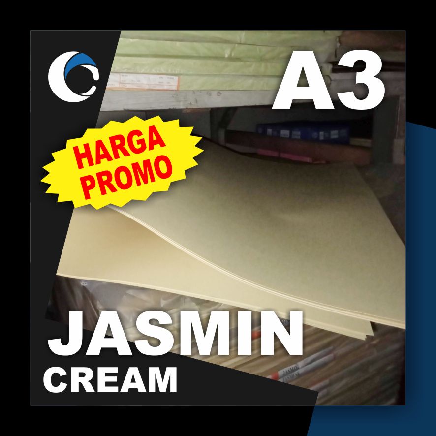

KERTAS JASMINE CREAM 200 GSM Uk [ A3 ] 29.7 cm X 42 cm ( 50 LEMBAR )