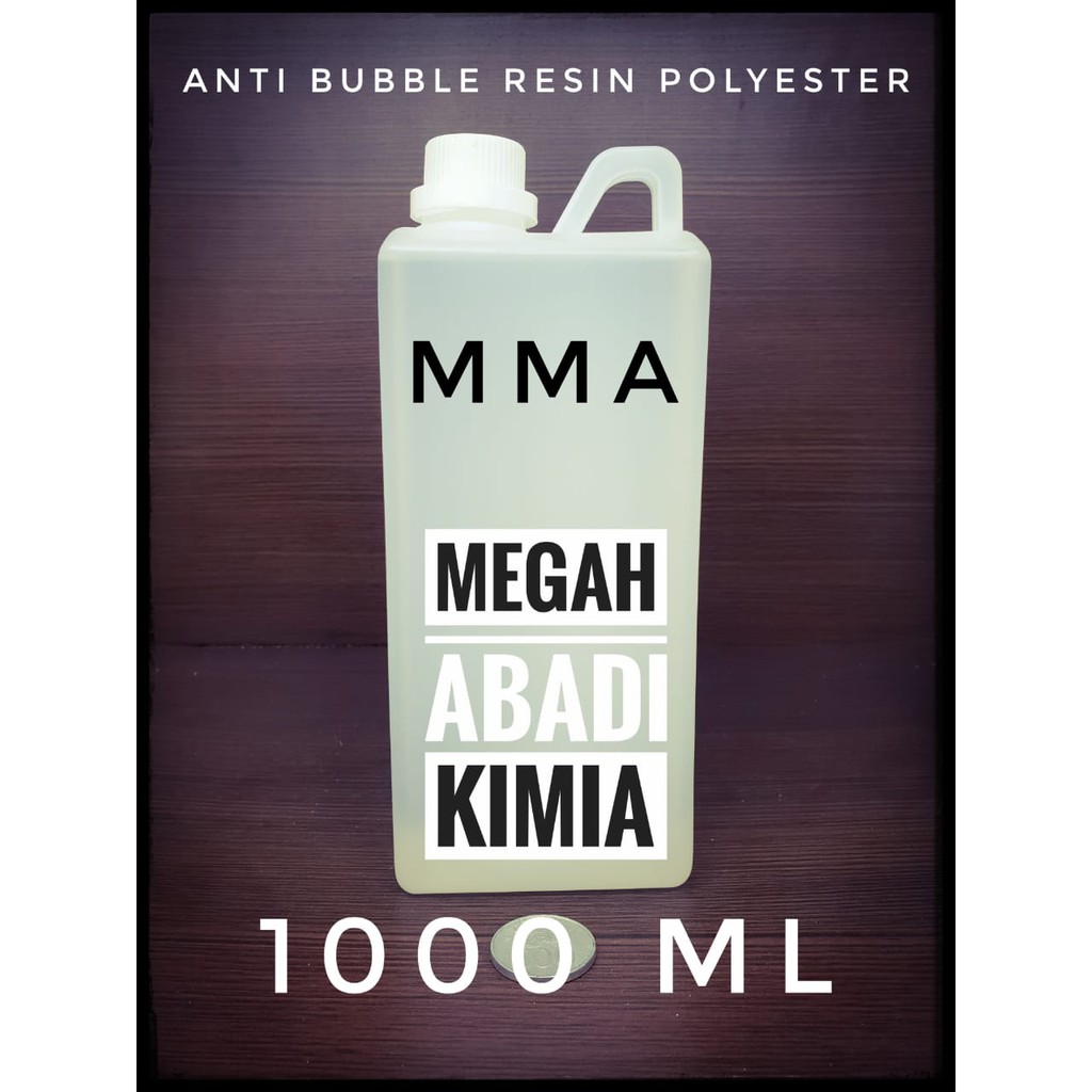 MMA Anti Gelembung Resin Polyester Penjernih Resin Bening 1000 ML