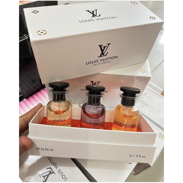 parfum ori singapure Lv rose box putih