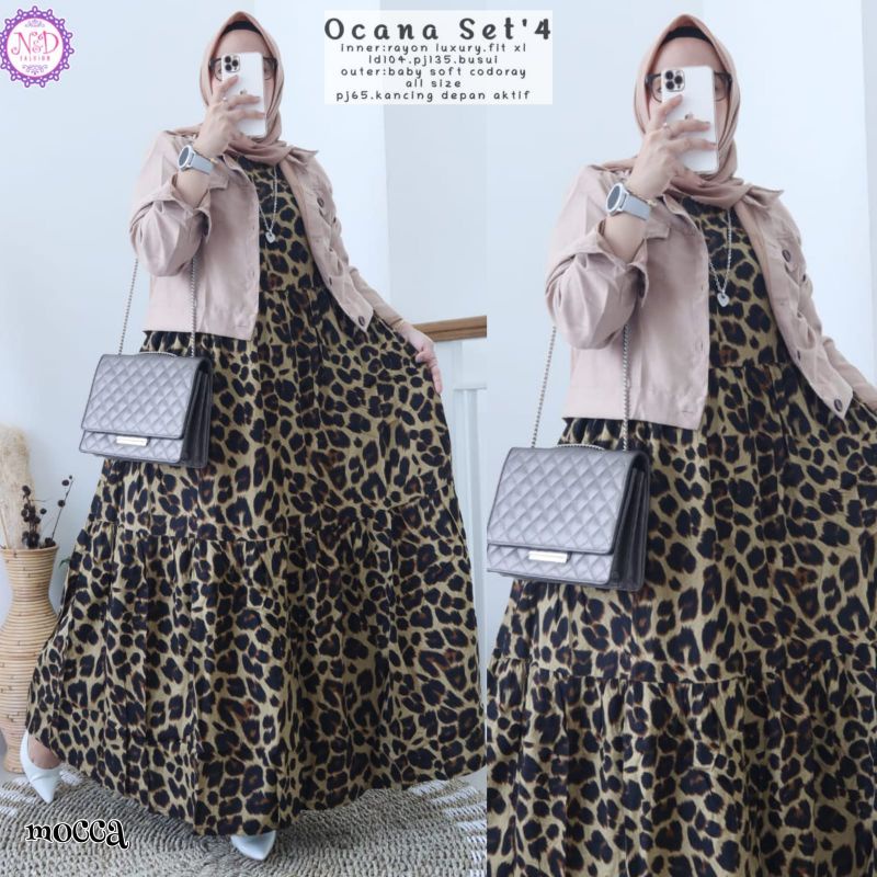 Anindya N&D Ocana Set 4 Maxy Dress Gamis Original