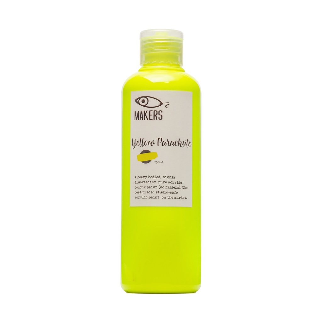 

Yellow Parachute Acrylic Neon Paint 250ml by MAKERS