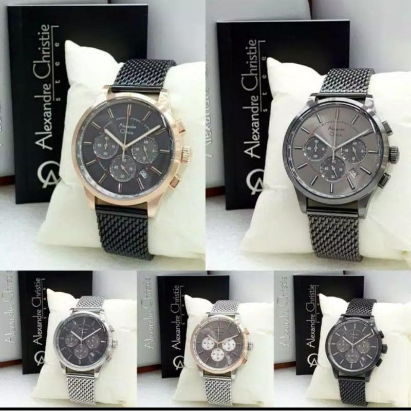 Jam Tangan Pria Original Alexandre Christie AC-6574/ac6574/AC6574/6574