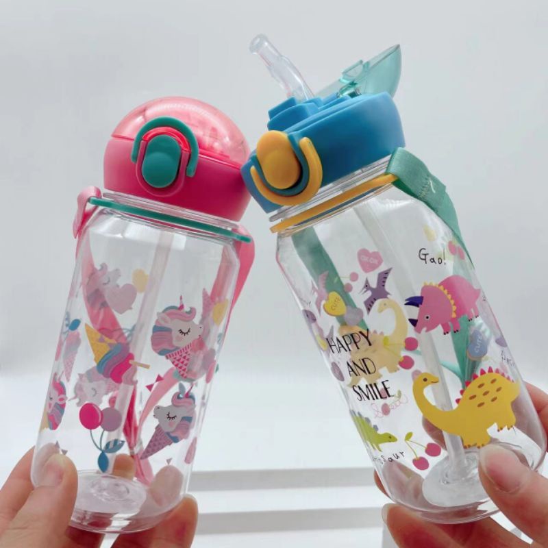 BOTOL MINUM ANAK MOTIF KARAKTER CAR BPA FREE A-1125 400ml