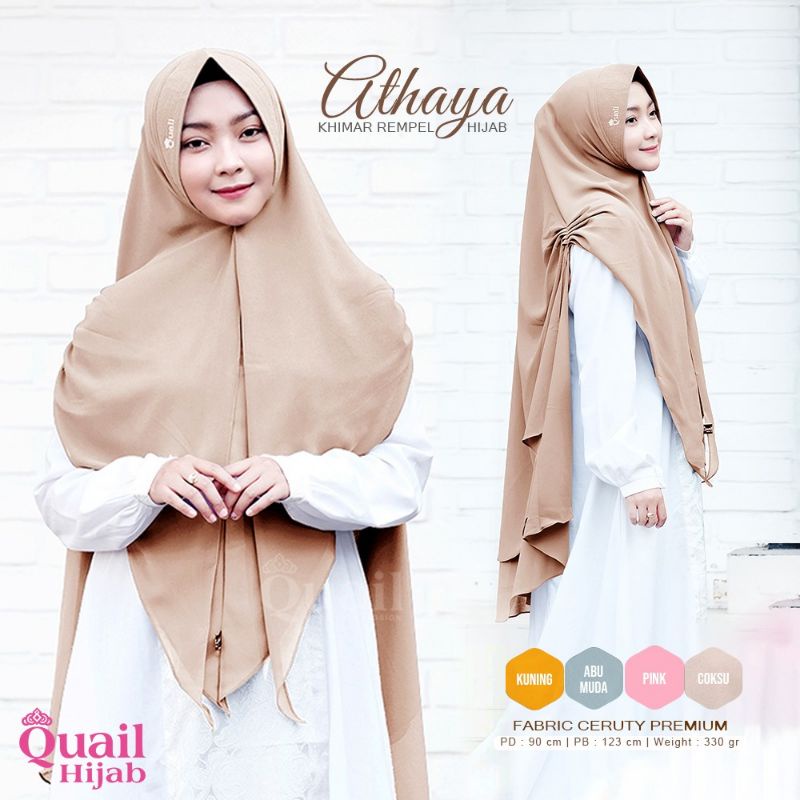 ATHAYA KHIMAR RAMPEL ORIGINAL QUAIL | KHIMAR QUAIL | KHIMAR COKSU | KHIMAR JUMBO QUAIL