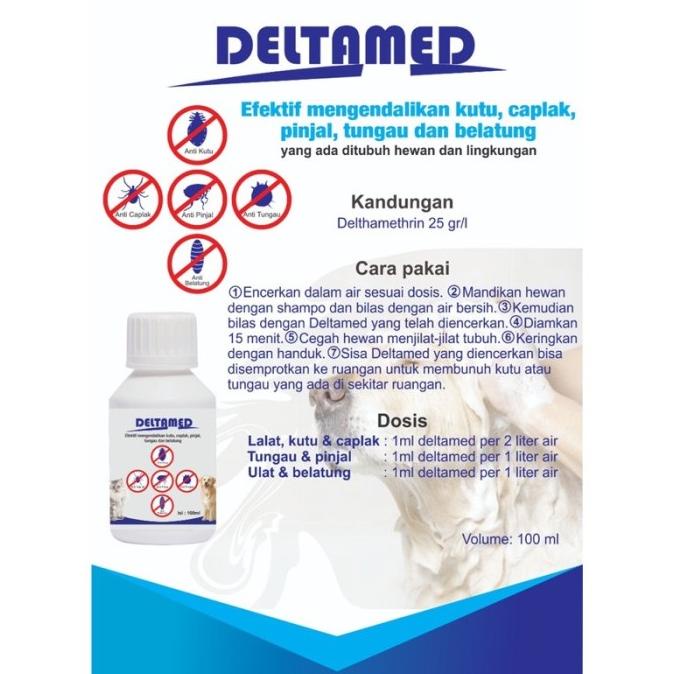 READY STOCK Obat pembasmi kutu di rumah kucing dan anjing deltamed Promo Asli