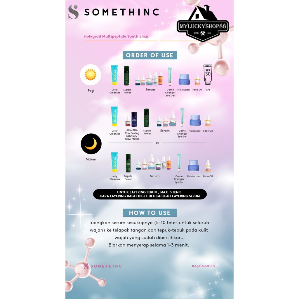 Somethinc Holygrail Multipeptide Youth Elixir 20ml Serum Wajah 20 ml