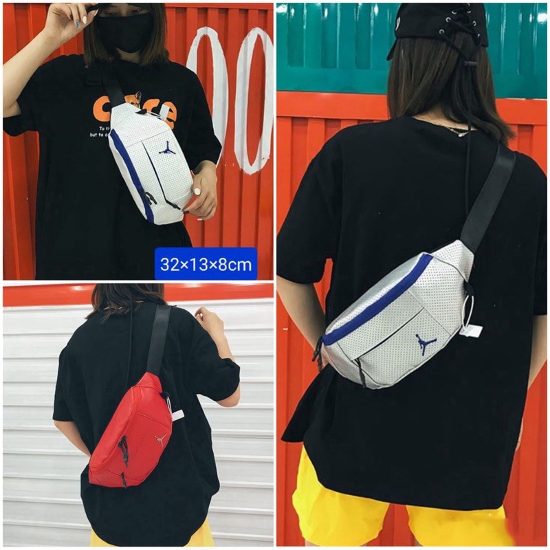 Tas selempang Jordan (3warna), grade super, bahan polyester leather