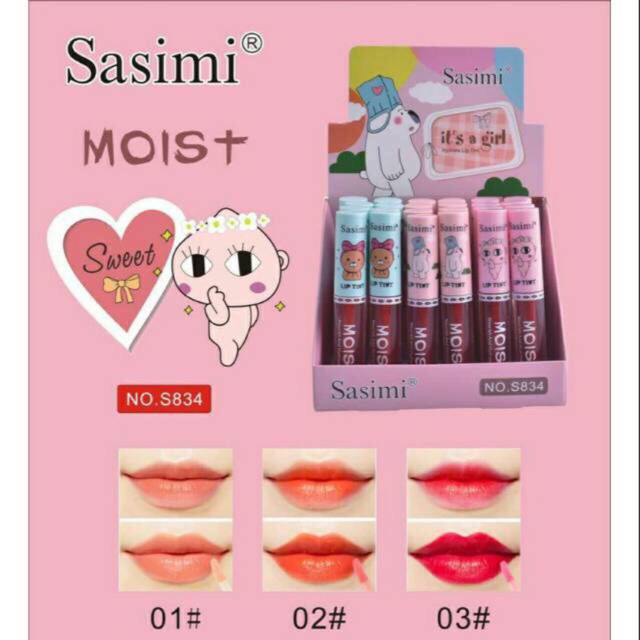 Sasimi it's a girl lip Tint No:S834 MOIST liptint lips