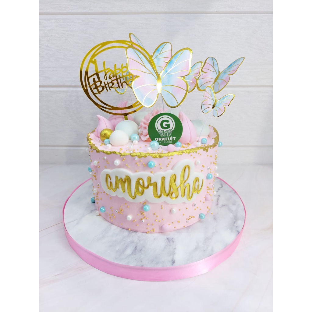 

cake topper kupu-kupu / kue ulang tahun ukuran 15cm