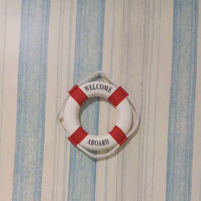Pelampung Kapal Home Decor Lifebuoy Ring Boat Hiasan Dinding Jangkar