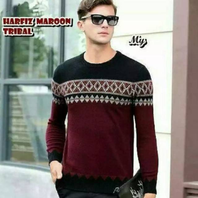 SWEATER RAJUT HARFIZH TRIBAL BEST QUALITY