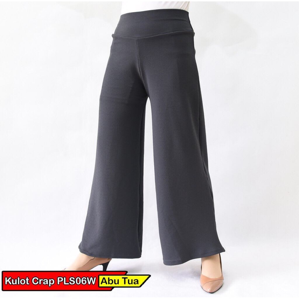 KULOT WANITA TERBARU/BAHAN MELAR TIDAK MUDAH KUSUT/LEMBUT DAN NYAMAN-ABU ABU