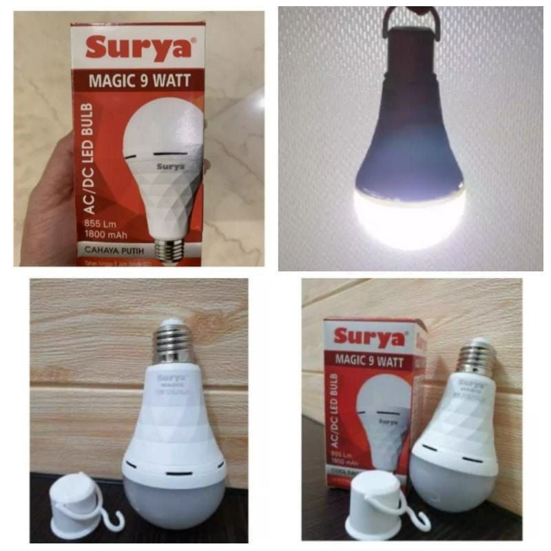 Lampu MAGIC SURYA LED AC/DC 9 WATT