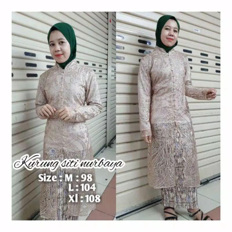 SETELAN KEBAYA KURUNG SITI NURBAYA//KEBAYA PESTA/KEBAYA KEKINIAN/BY PB KEBAYA