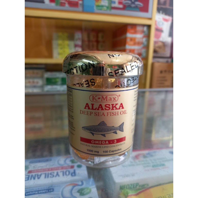 K- Max Alaska Deep Sea Fish Oil ( Tutup Emas )