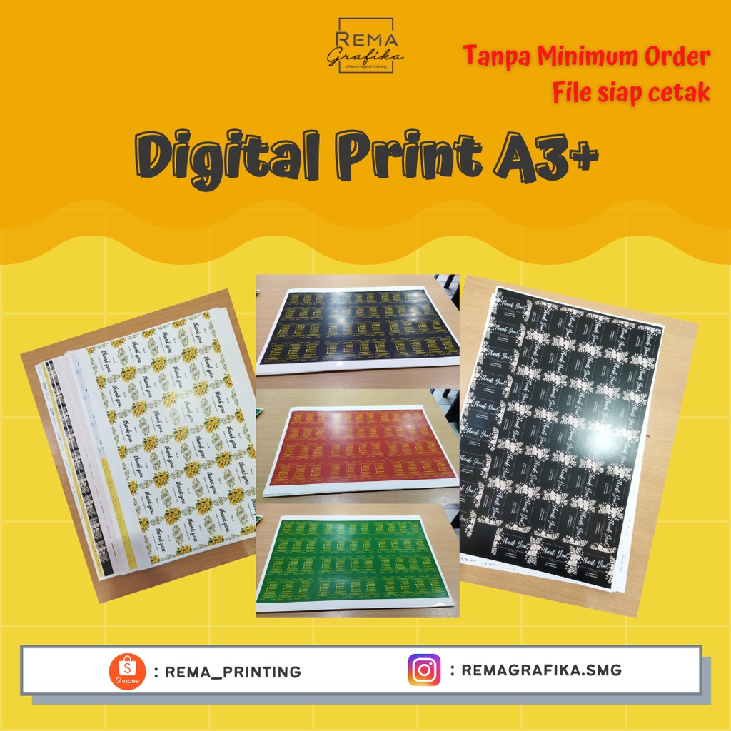 

Custom Cetak Poster Kartu Digital Print A3+ AC260 Bebas Custom TANPA MINIMAL ORDER
