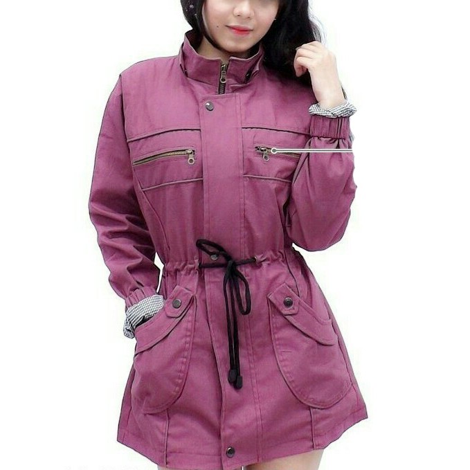 TERMURAH !! Jaket Parka Wanita Terbaru Warna Pink