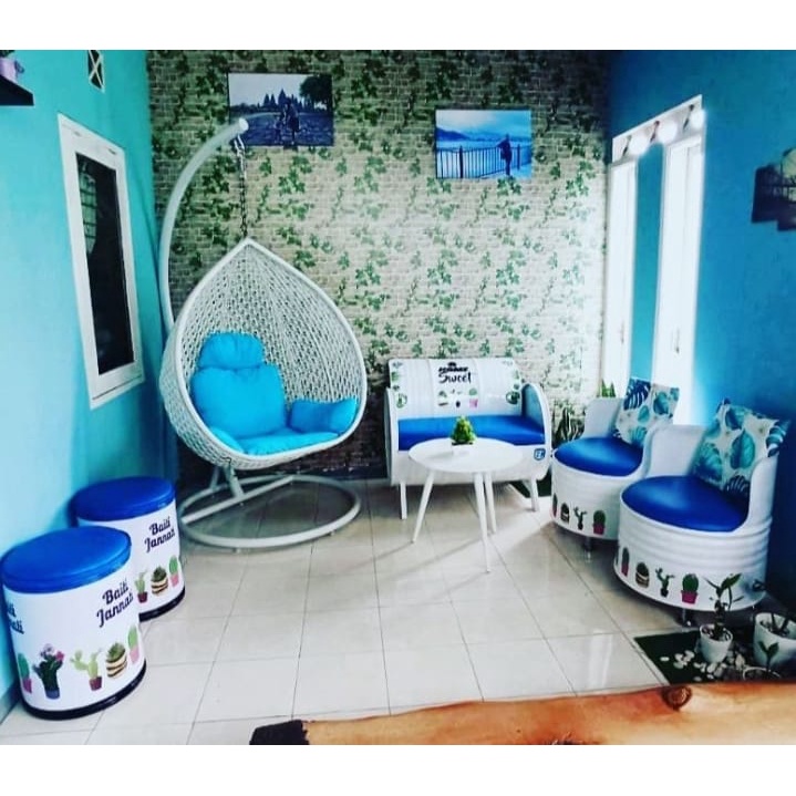 Kursi klasik tong drum unik minimalis set