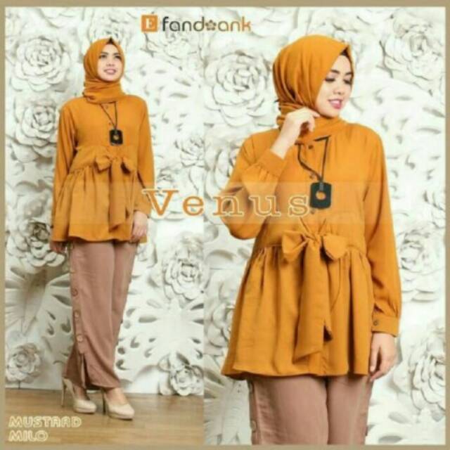 Baju stelan muslim - baju hijab fashion - dress muslim - setelan muslim venus sc murah