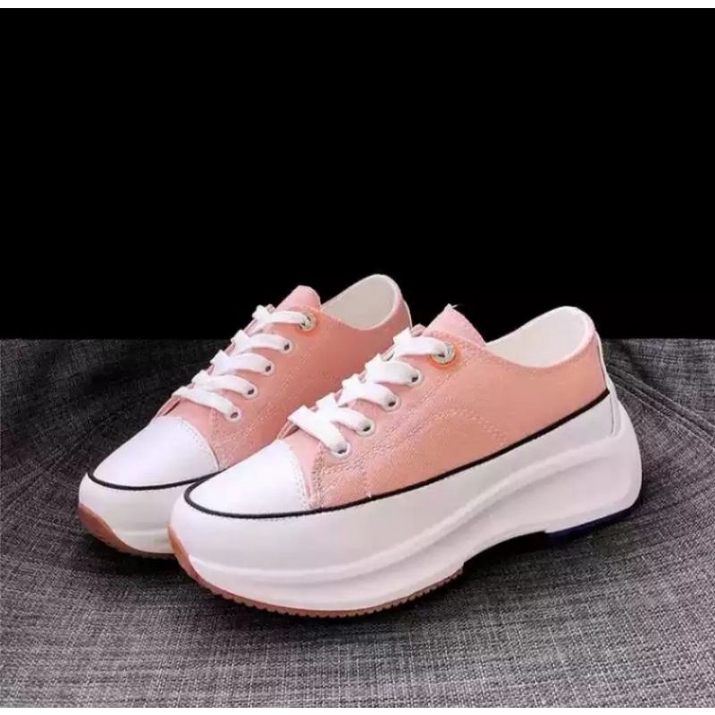 jf34-sepatu sneakers wanita casual terbaru