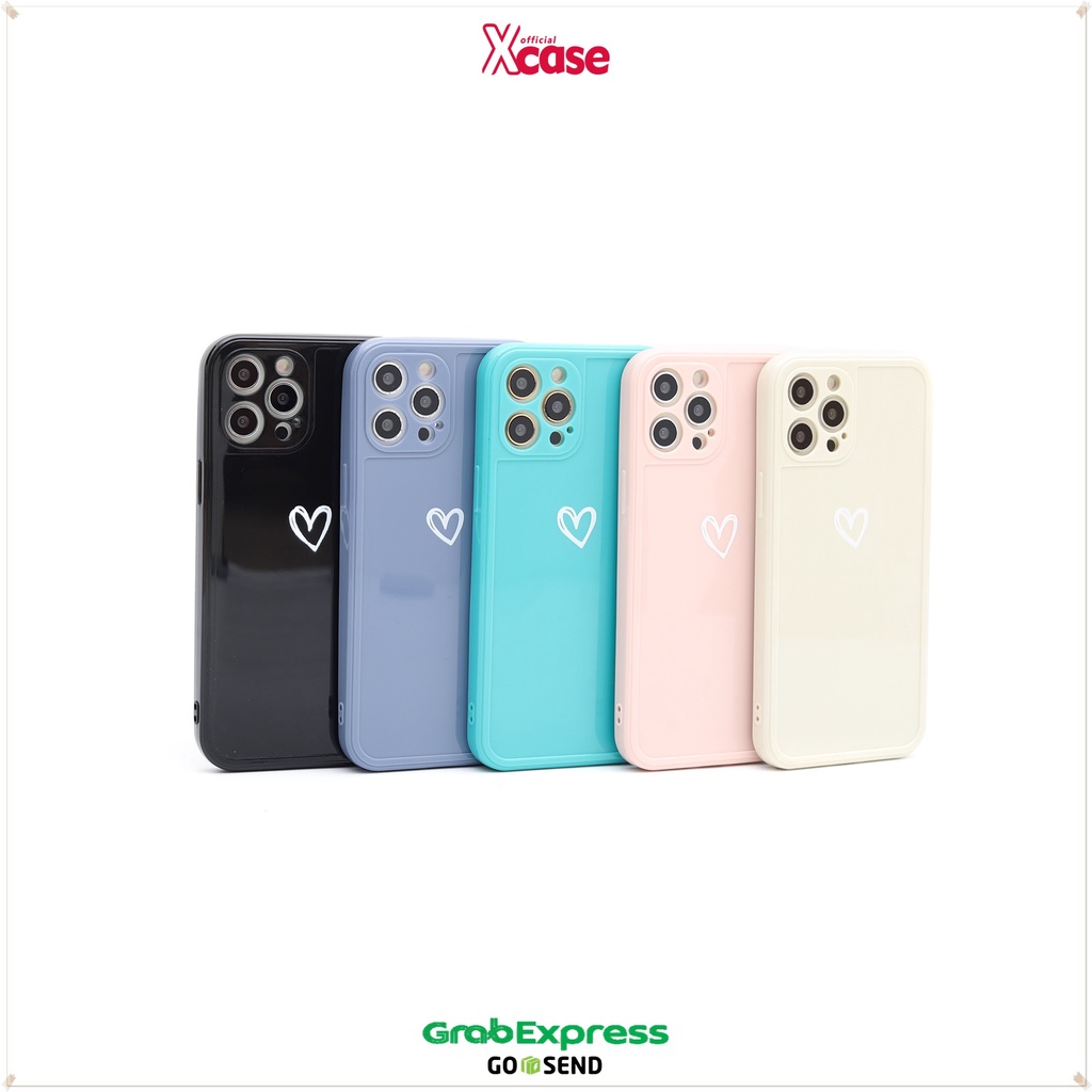 Soft Case iPhone 12 MINI PRO MAX 11 X XS MAX 7 8 PLUS - Sillicone Motif Love Lens Cover - (2)