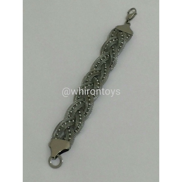 Gelang Kepang Besi Putih Asli Ternate