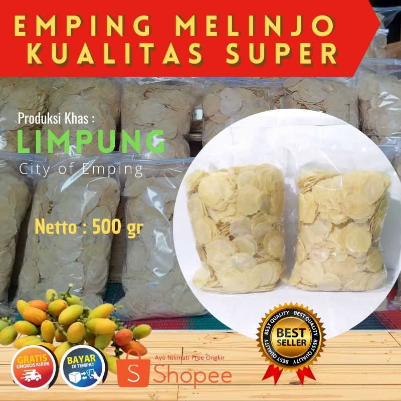 

EMPING MELINJO MENTAH KERING ORIGINAL 500gr PRODUKSI LIMPUNG