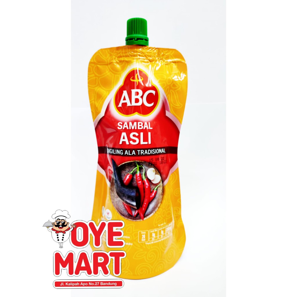 ABC SAUS SAMBAL ASLI POUCH 380GR / SAUS SAMBAL PEDAS