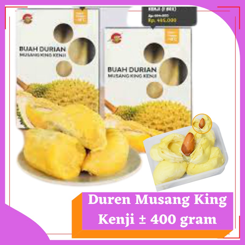 

Duren Musang King 'Mao Shan Wan' Duren Kenji 400gr Duren Kupas Frozen Fresh Beku Durian Frozen Food