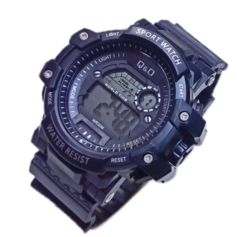 Terima Cod)Jam Tangan Pria Q&amp;Q/Murah K-Soprt Strap Rubber (Dikirin Dari Jakarta)