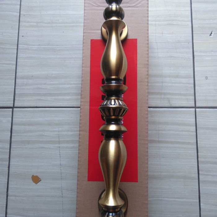 Handle Pintu Kuningan Motif Bimo Antik Asli Kuningan