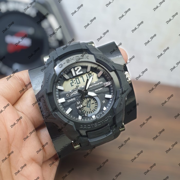 PROMO CUCI GUDANG sale jam tangan pria GSHOCK gr b100 fullblack dobeltime