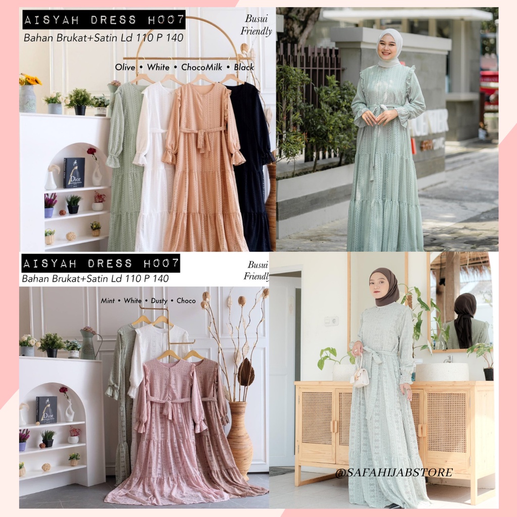 DRESS PESTA MINT SAGE / GAMIS KONDANGAN / DRESS BRIDESMAID