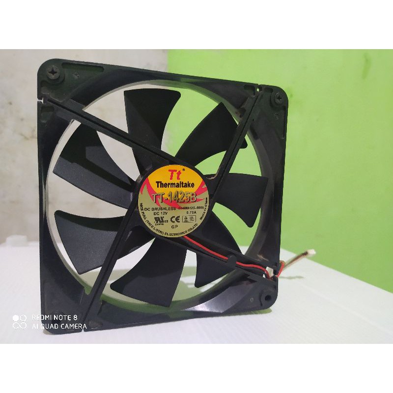 FAN 13.5CM TT THERMALTAKE TT-1425B DC. 12V 0.70A 2PIN
