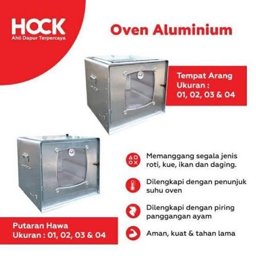 OVEN HOCK HAWA ARANG NO 1 / OVEN TANGKRING ALUMINIUM ORI