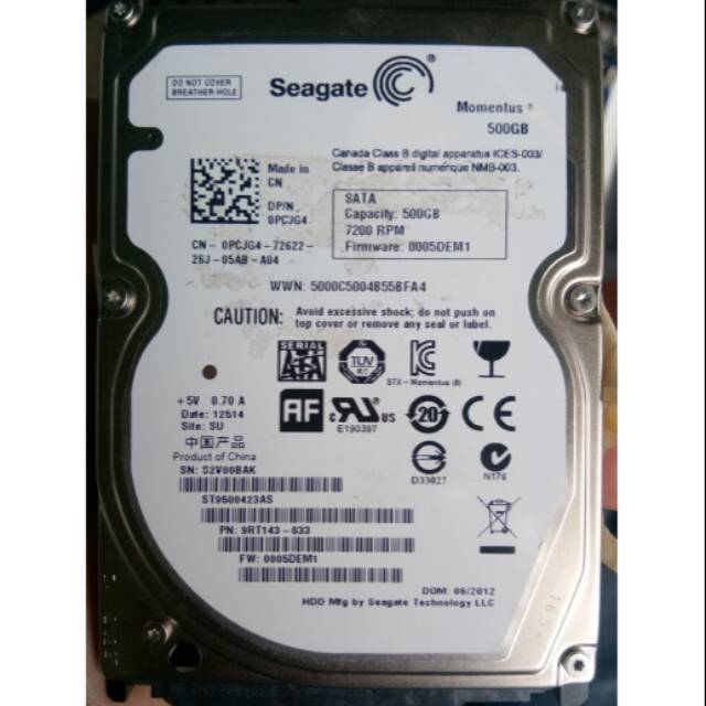 Hardisk laptop 500gb