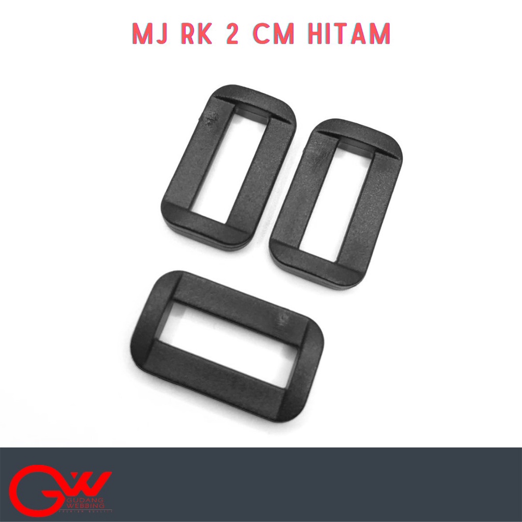 RING KOTAK PLASTIK / RING KOTAK 2 CM / MJ RK 2,0 CM HITAM
